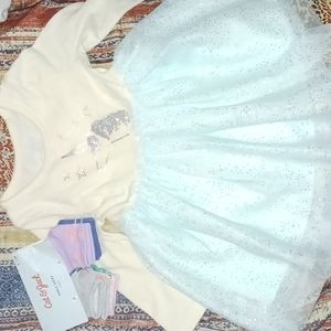 Girls Unicorn dress + socks
